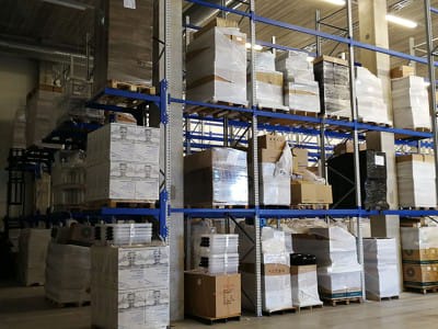 Sandėlis Estijoje - surinktos sandėlio lentynų sistemos - VVN.LV. 2